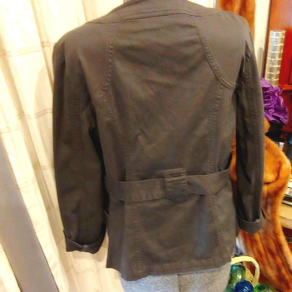 DKNY Grey Structured Jean Jacket - Picture 2 of 4